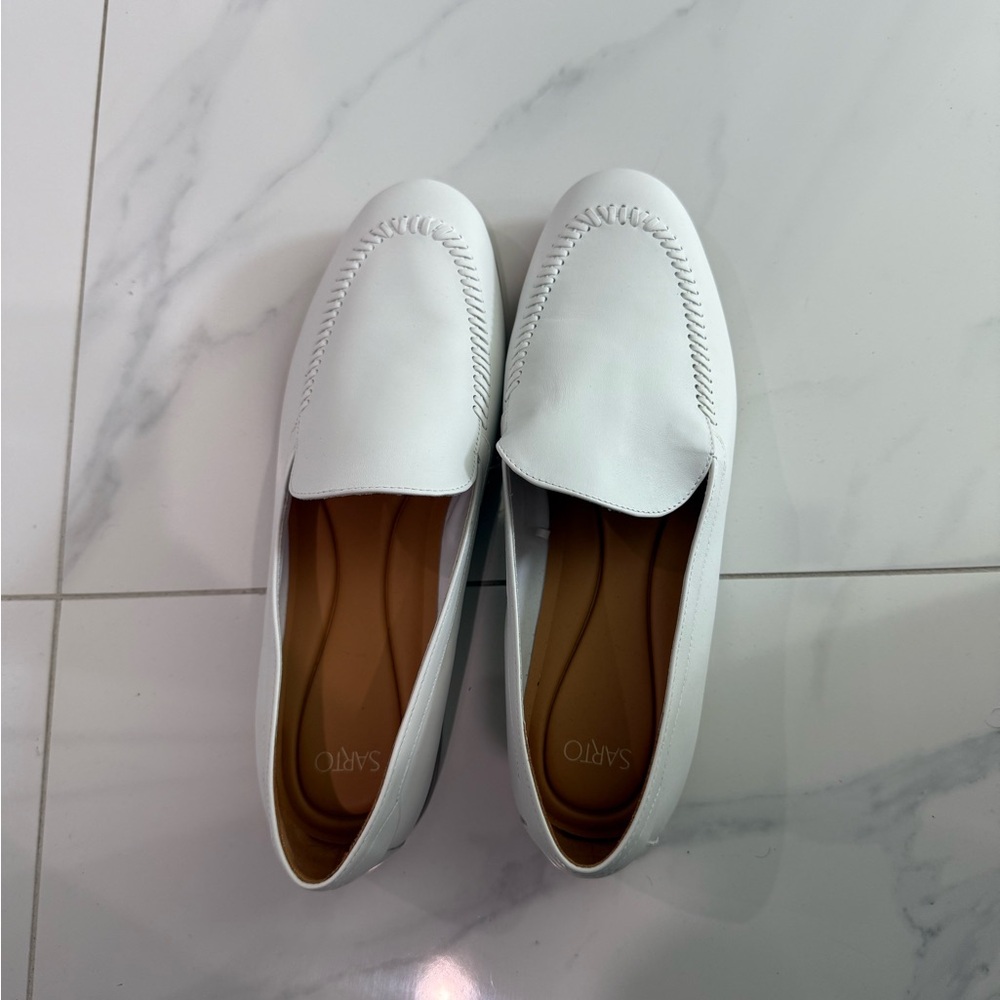 Franco Sarto White Loafers